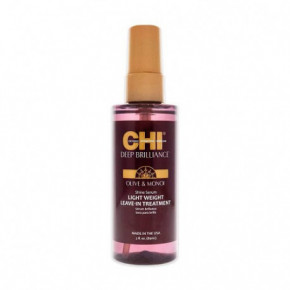 CHI Deep Brilliance Light Weight Leave - In Treatment Nenoskalojams matu serums ar olīveļļu un monoi eļļu