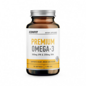 Iconfit Premium Omega 3 Capsules Premium Omega-3 Taukskābes