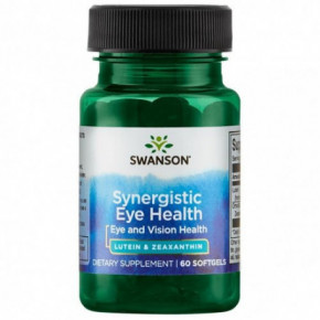 SWANSON Synergistic Eye and Vision Health Lutein and Zeaxanthin Natūrāls luteīns