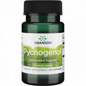 SWANSON Pycnogenol 50mg Antioxidant Support Jūras priedes mizas ekstrakts