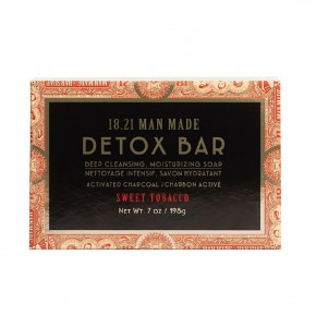 18.21 Man Made Detox Bar Deep Cleansing Soap Sweet Tobacco Dziļi attīrošas ziepes