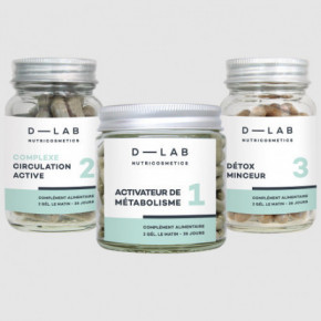 D-LAB Nutricosmetics Programme Brule Graisses Uztura bagātinātāju programma tauku dedzināšanai
