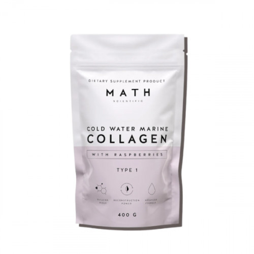 Math Scientific Cold Water Marine Collagen Tīrs kolagēns ar avenēm 400g