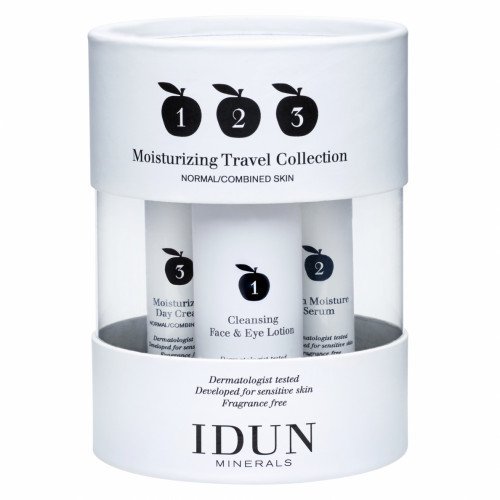 IDUN Moisturizing Travel Collection Ceļojuma komplekts 30ml+15ml+15ml