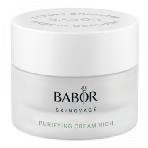 Babor Skinovage Purifying Cream Rich Bagātināts antibakteriāls sejas krēms taukainai ādai 50ml