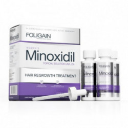 Foligain Minoxidil 2% Hair Regrowth Treatment For Women Matu augšanas stimulators sievietēm - bojāts iepakojums 3 Mēnešiem