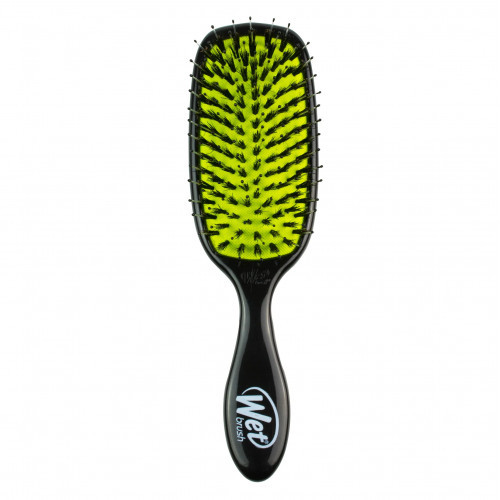WetBrush Shine Enhancer Brush Matu suka ar meža cūkas sariem Black