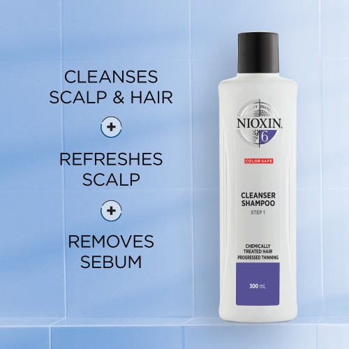 Nioxin SYS6 Cleanser Shampoo Attīrošs šampūns 300ml