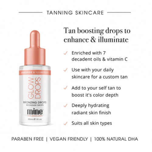 MineTan Illuminating Glow Drops Pašiedeguma pilieni 30ml