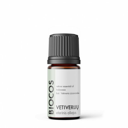 BIOCOS Vetiver Vetivēra (Indonēziešu) ēteriskā eļļa 3ml