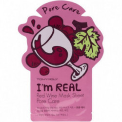 TONYMOLY I'm Real Red Wine Sheet Mask Attīroša sejas maska 21ml