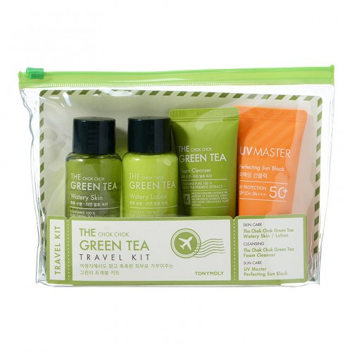 TONYMOLY The Chok Chok Green Tea Watery Kit Sejas kopšanas komplekts