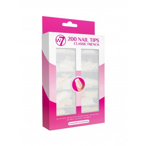 W7 Cosmetics 200 Acrylic Nail Tips Akrila nagu tipši- So Natural