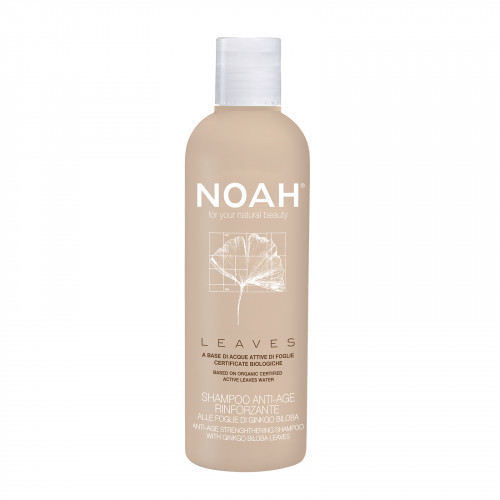 Noah LEAVES Strengthening Anti-Age Shampoo With Ginkgo Biloba Stiprinošs šampūns nobriedušiem matiem 200ml