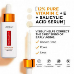 L'Oréal Paris Revitalift Clinical 12% Pure Vitamin C Serum Sejas serums ar vitamīnu C 30ml