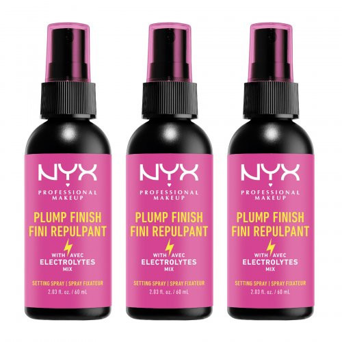 NYX Professional Makeup Plump Finish Setting Spray Grimma fiksatora komplekts