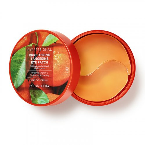 Holika Holika Eyefessional Brightening Tangerine Eye Patch Izgaismojošie acu spilventiņi 60pcs.