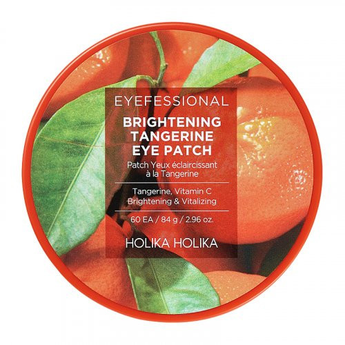 Holika Holika Eyefessional Brightening Tangerine Eye Patch Izgaismojošie acu spilventiņi 60pcs.