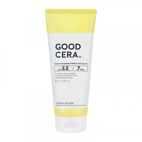 Holika Holika Good Cera Super Ceramide Family Oil Cream Universāls sejas un ķērmeņa krēms 200ml