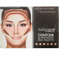 BellaPierre Contour & Highlighting Pro Palette Sejas konturēšanas palete