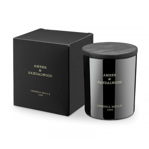 Cereria Molla Amber & Sandalwood Aromātiska svece 250g