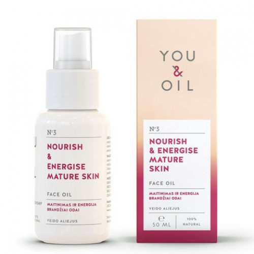You&Oil Nourish & Energise Mature Skin Face Oil Sejas eļļa nobriedušai ādai 50ml