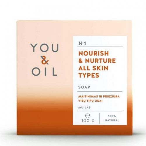 You&Oil Nourish & Nurture All Skin Types Soap Ziepes visu tipu ādai 100g