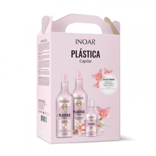 Inoar Plastica Capilar Kit procedūros rinkinys pažeistiems plaukams 3 vienetai