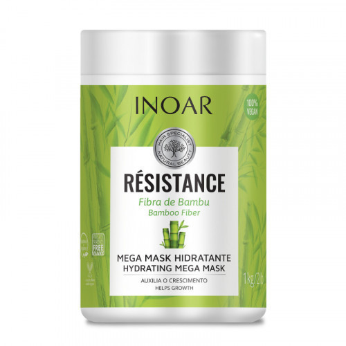 Inoar Resistance Fibra de Bambu Mask Stiprinoša un mirdzumu piešķiroša maska 1000g