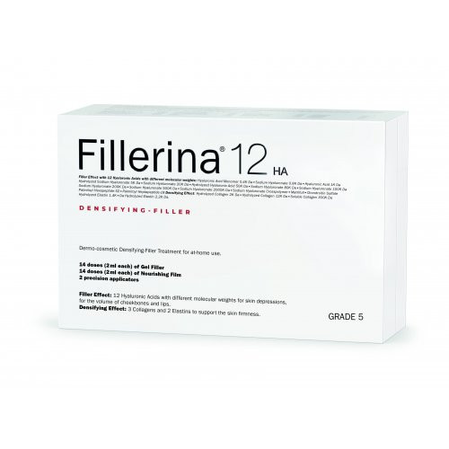 Fillerina 12 HA Dermo-cosmetic Filler Treatment 5 Dermo-kosmētiskās pildvielas komplekts 2 x 30ml