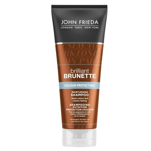 JOHN FRIEDA Brilliant Brunette Colour Protecting Shampoo Mitrinošs šampūns tumšu matu krāsas aizsardzībai 250ml