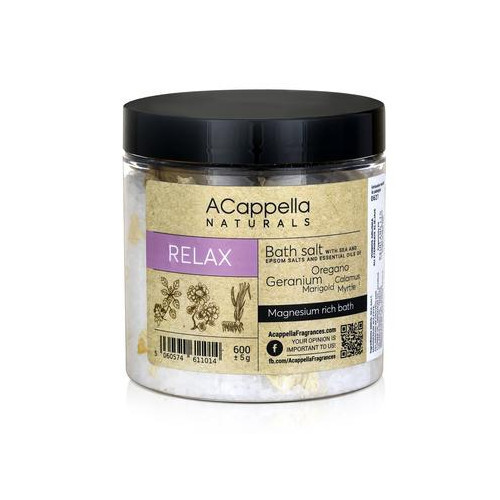 Acappella Naturals Bath Salt Vannas sāļi 600g