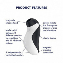 Satisfyer Orca Air Pulse Stimulator + Vibration Klitora stimulators 1gab.