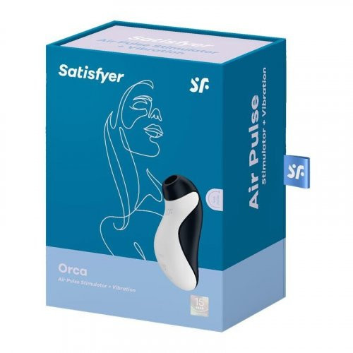 Satisfyer Orca Air Pulse Stimulator + Vibration Klitora stimulators 1gab.