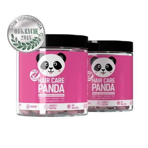 Hair Care Panda Vegan Gummies Food Supplement Uztura bagātinātājs 60pcs.