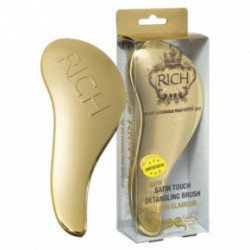 Rich Satin Touch Detanging Brush Golden Metallic Matus atšķetinoša, sudrabaini mirdzoša antistatiska matu suka