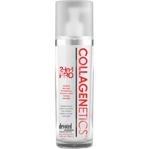 Devoted Creations Collagenetics 2in1 PRO Dark Tanning Lotion Iedegumu veicinošs krēms 200ml