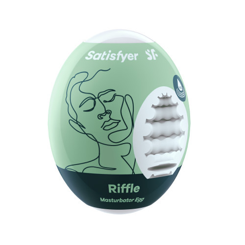 Satisfyer Masturbator Egg - Riffle Vienreizlietojamais masturbators 1gab.