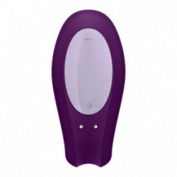 Satisfyer Double Joy Partner Vibrator Pāru vibrators Purple