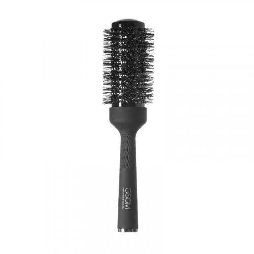 OSOM Professional Round Hair Brush Apaļa suka matu žāvēšanai un veidošanai, ar neilona sariem Black