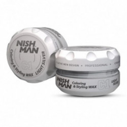 Nishman Coloring & Styling Wax Light Silver C1 Matus krāsojošs veidošanas vasks 100ml