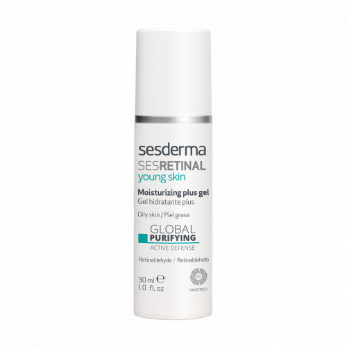 Sesderma Sesretinal Young Skin Moisturizing Plus Gel Gēls ādai ar noslieci uz pūtītēm 30ml