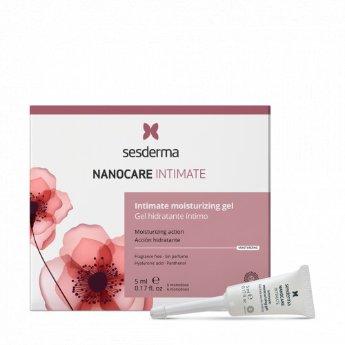 Sesderma Nanocare Intimate Moisturizing Gel Mitrinoša vaginālā želeja 6x5ml