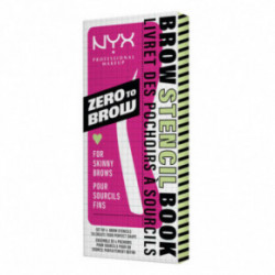 NYX Professional Makeup Zero-to-Brow Eyebrow Stencils Uzacu trafareti Thick