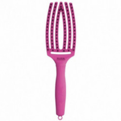 Olivia Garden Fingerbrush Think Pink Izliektas formas matu suka Bright Pink