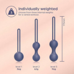 So Divine Kegel Ball Training Set Vaginālās bumbiņas 3 gab.