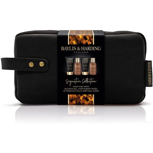 Baylis & Harding Signature Men's Black Pepper & Ginseng Wash Bag Ķermeņa kopšanas komplekts vīriešiem