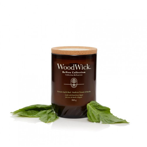 WoodWick Tomato Leaf & Basil Candle Svece Large