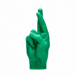 CandleHand Crossed Fingers Candle Svece Green