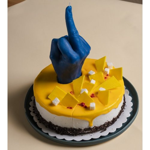 CandleHand F*ck You Candle Svece Neon Orange